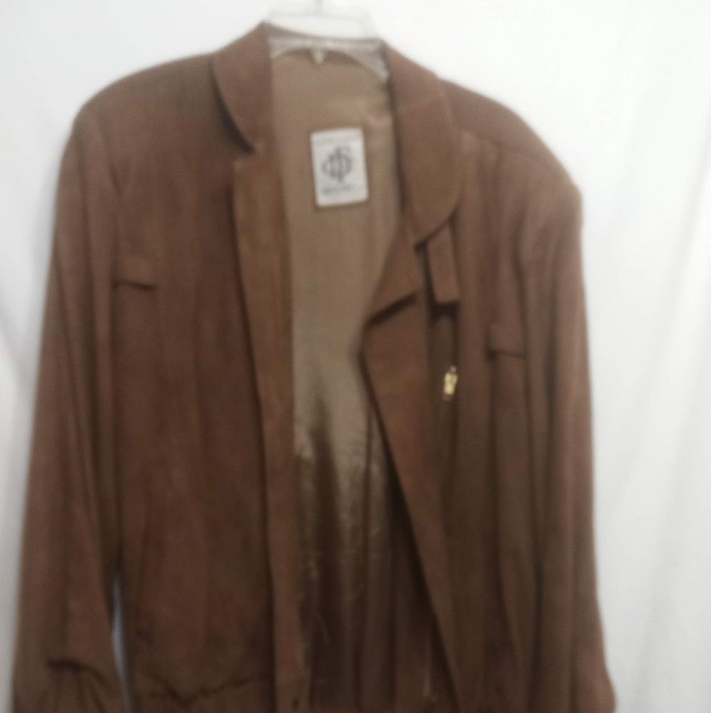 Unisex suede leather jacket size small